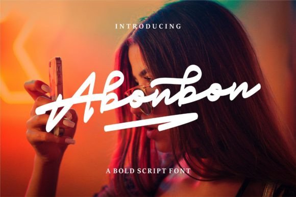 Abonbon: A Bold Handwritten Font