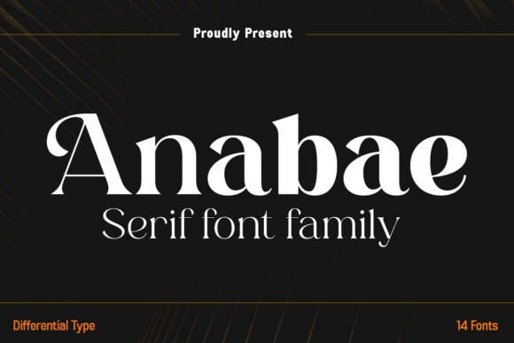 Anabae: A Bold Serif Font for Creative Projects