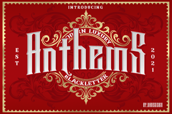 Anthems Font: Bold & Elegant for Web Design