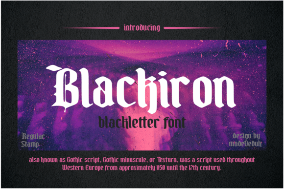 Blackiron: A Bold Font for Business Branding