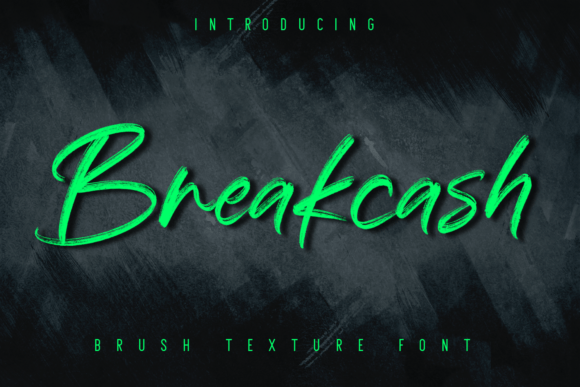 Breakcash Font: Handwritten Elegance for Craft Projects