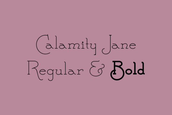 Calamity Jane Font for Creative Projects