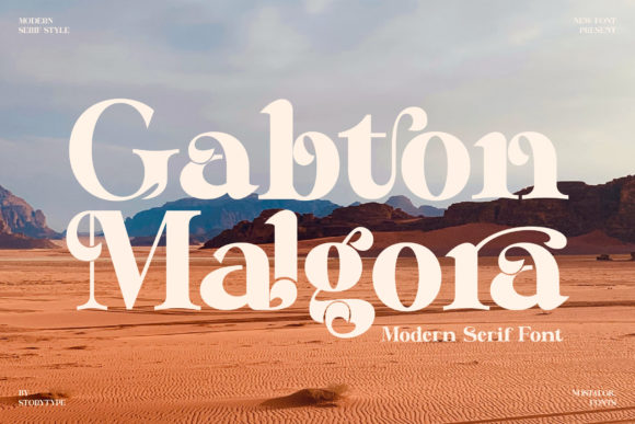 Gabton Malgora: A Bold Serif Typeface