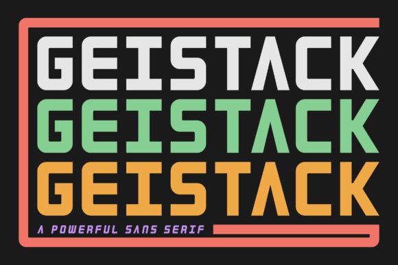 Geistack: Bold Typography for Impact