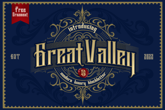 Great Valey: A Bold Blackletter Font