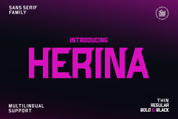 Herina: A Bold Serif for Impactful Campaigns