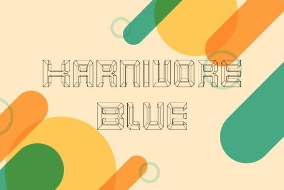 Karnivore Blue Font for Web Design