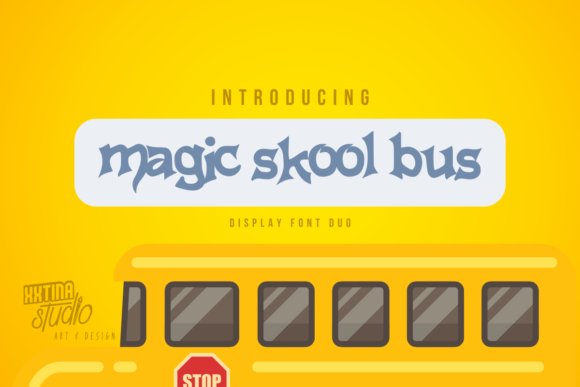 Magic Skool Bus Font for Creators