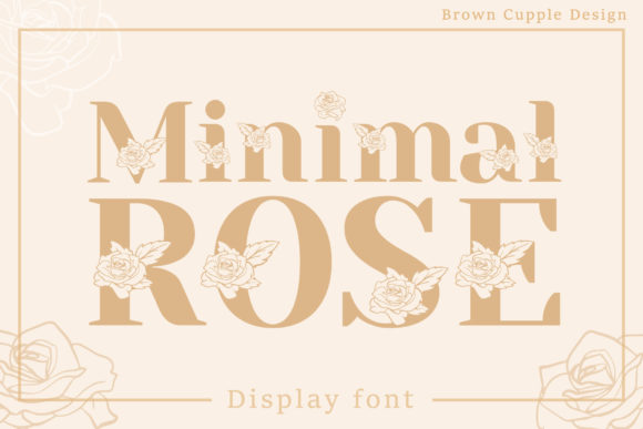 Minimal Rose Font for Creative Makers