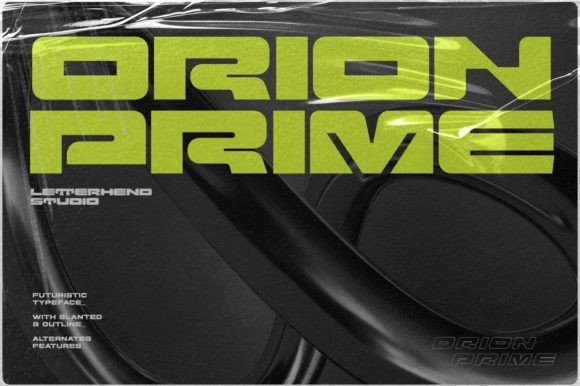 Orion Prime Font for Creative Projects