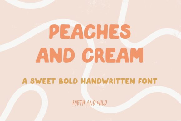 Peaches and Cream Font Review
