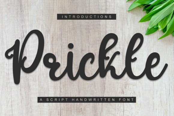 Prickle: A Bold Handwritten Font for Creative Projects