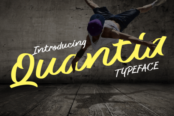 Quantia: A Handwritten Script Font for Web Design