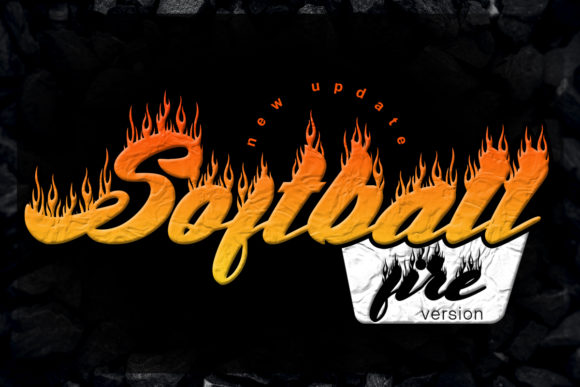 Softball Fire Font