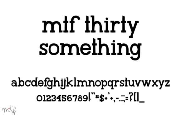 Thirty Something Font Review
