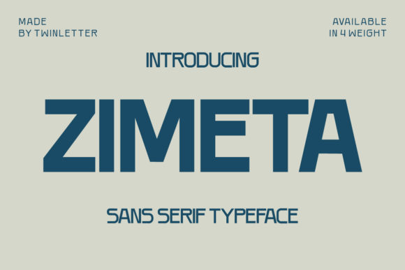 Zimeta: A Bold Sans Serif for Creative Projects